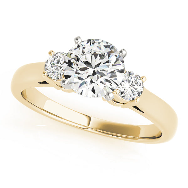 1/4 ct tw Lab Diamond Engagement Rings 3 Stone Round