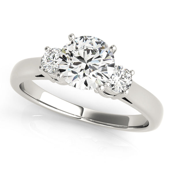 1/4 ct tw Lab Diamond Engagement Rings 3 Stone Round