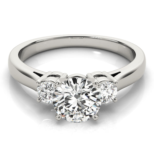 1/4 ct tw Lab Diamond Engagement Rings 3 Stone Round