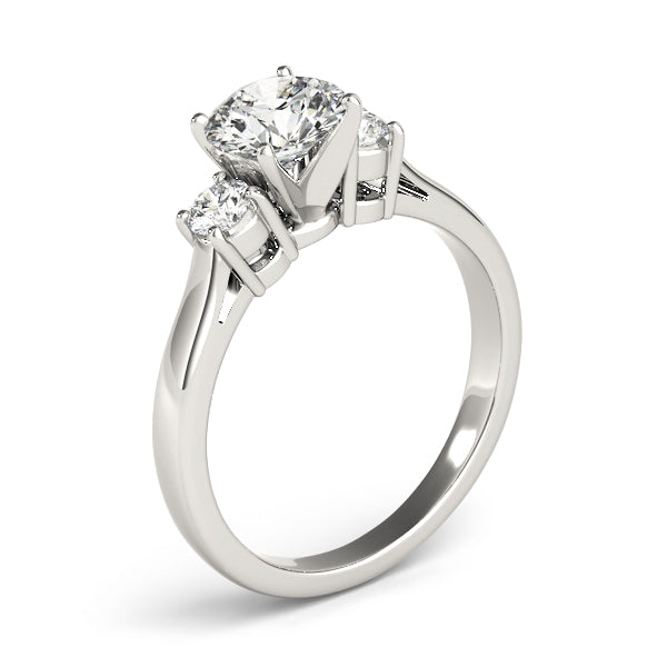 1/4 ct tw Lab Diamond Engagement Rings 3 Stone Round