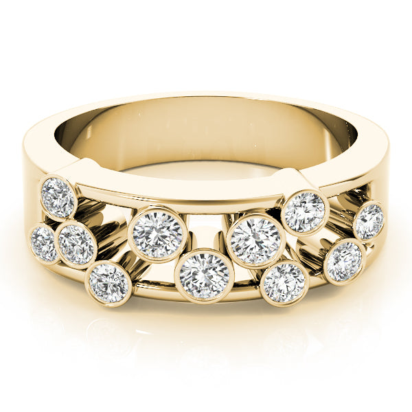 18K Yellow Gold Lab Diamond Right Hand Ring