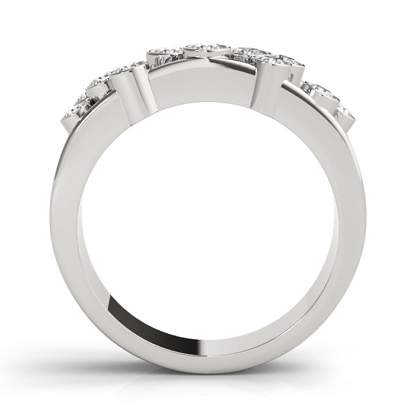 14K White Gold Lab Diamond Right Hand Ring