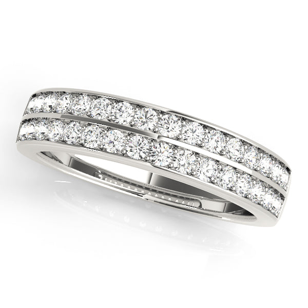 1/2 ct tw Lab Diamond Wedding Bands Prong Set