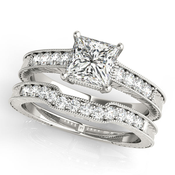 2 ct tw Lab Diamond Engagement Rings Antique