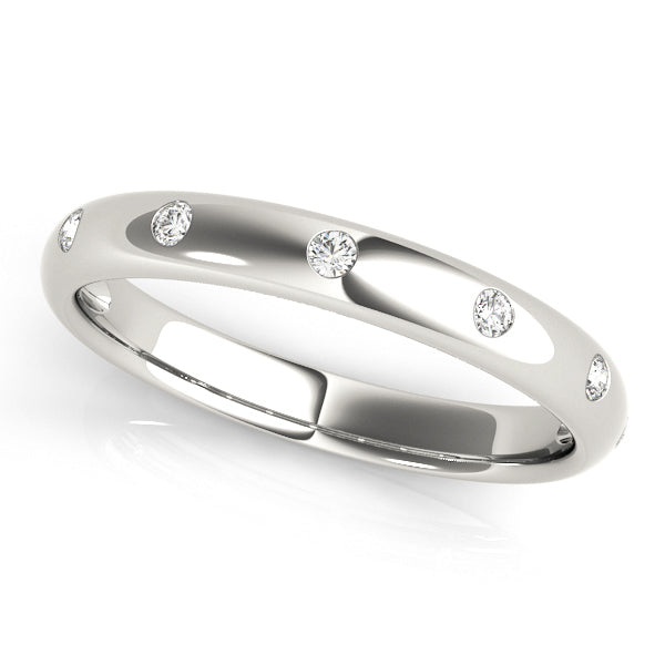 18K White Gold Lab Diamond Stackable Ring