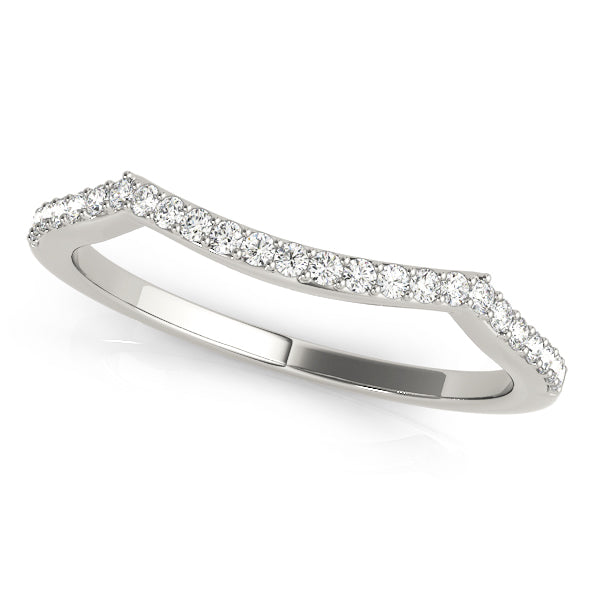 1/8 ct tw Lab Diamond Curved Diamond Band