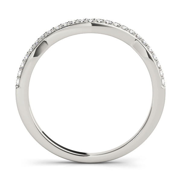 1/8 ct tw Lab Diamond Curved Diamond Band