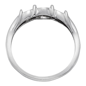 Platinum Diamond Love Knot Fashion Ring
