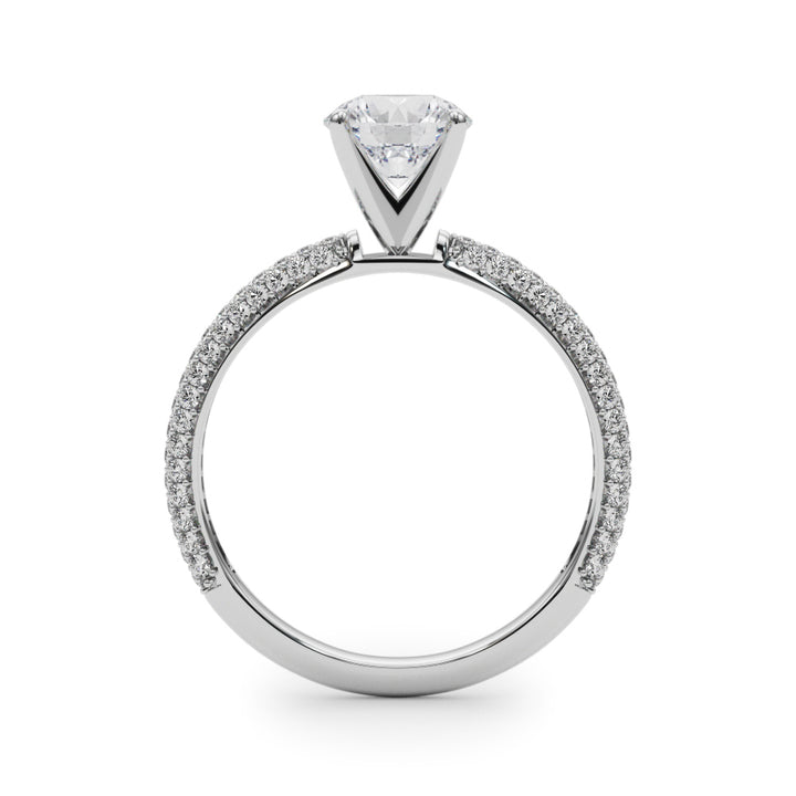 1/2 ct tw Lab Diamond Engagement Rings Pave