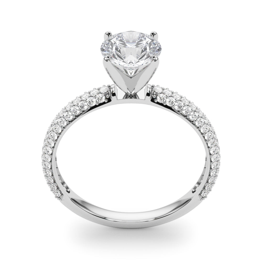 1/2 ct tw Lab Diamond Engagement Rings Pave