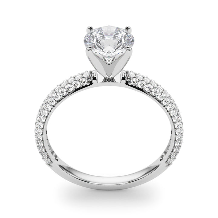 1/2 ct tw Lab Diamond Engagement Rings Pave