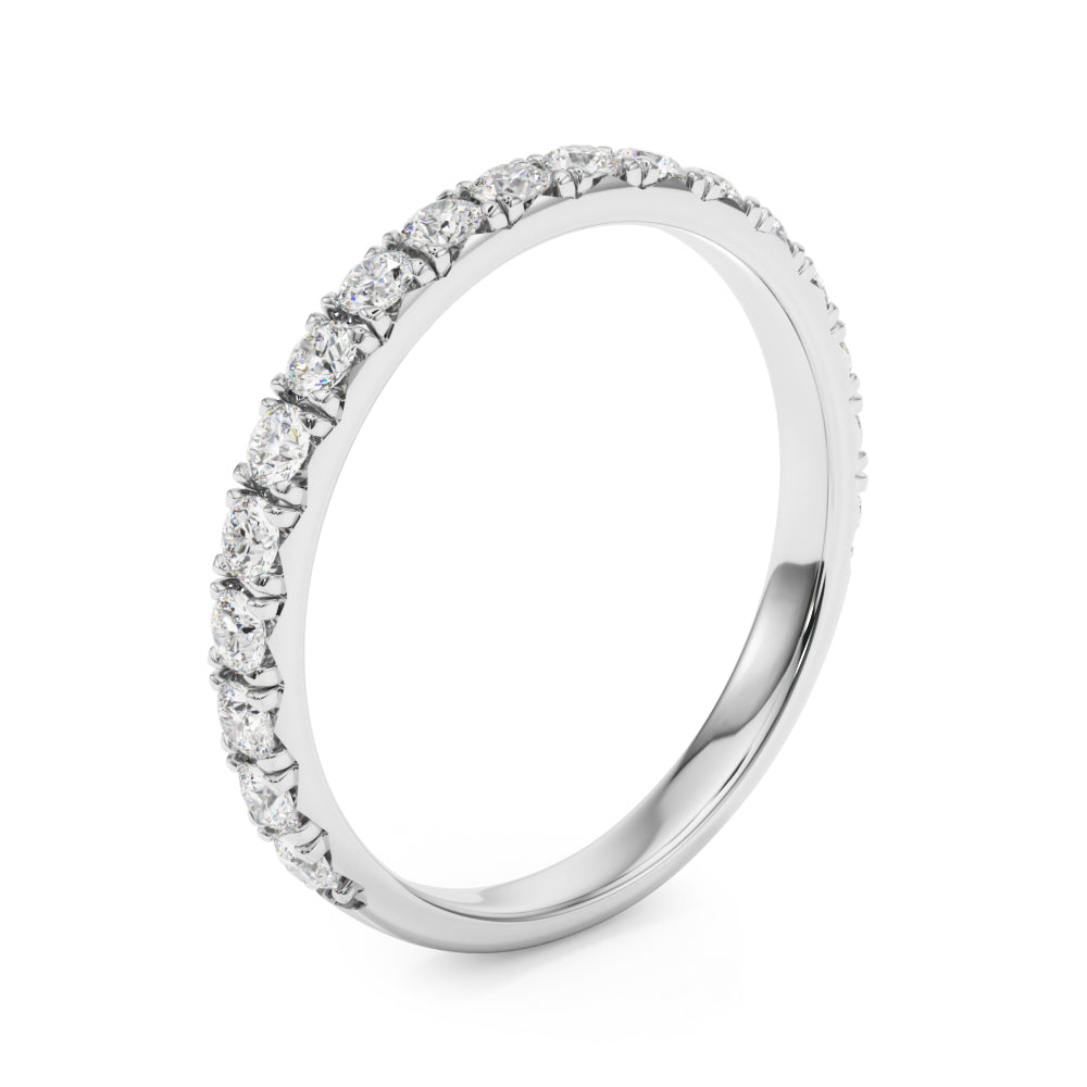 3/8 ct tw Lab Diamond Straight Wedding Band