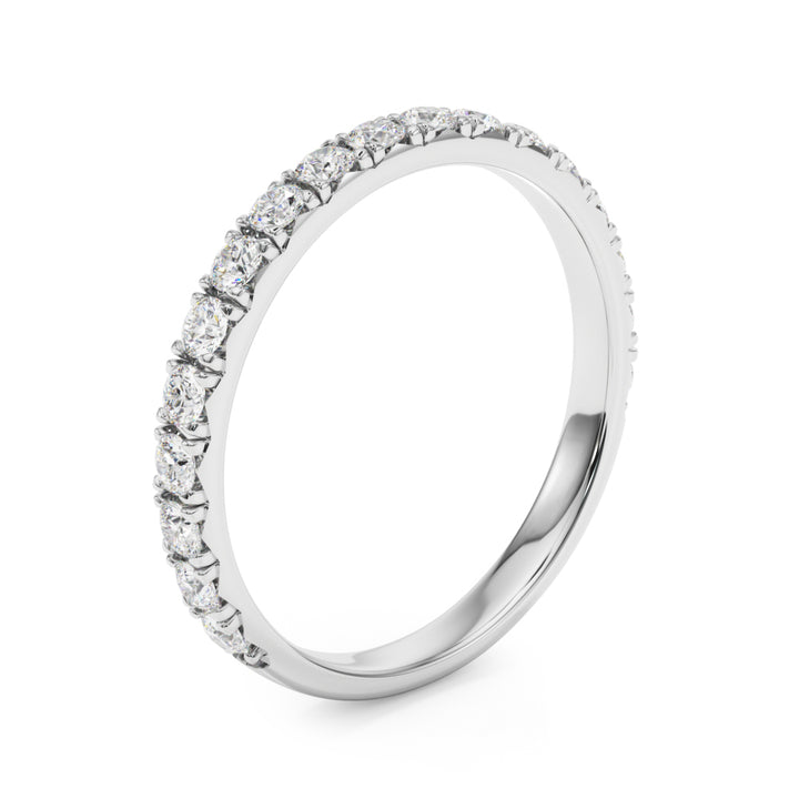 3/8 ct tw Lab Diamond Straight Wedding Band