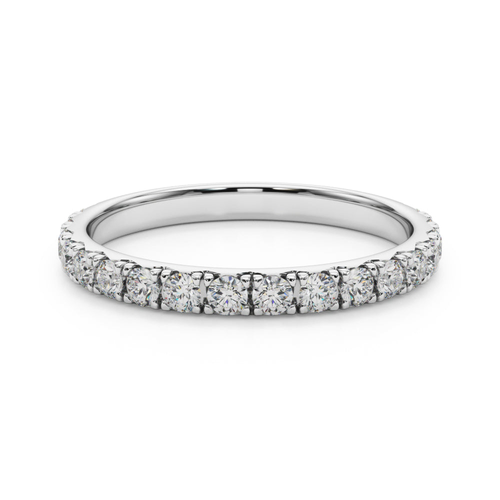 3/8 ct tw Lab Diamond Straight Wedding Band