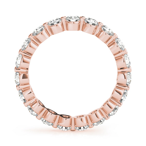 SINGLE SHARED PRONG ETERNITY RING