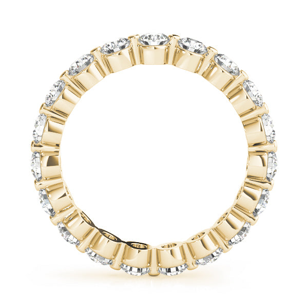SINGLE SHARED PRONG ETERNITY RING
