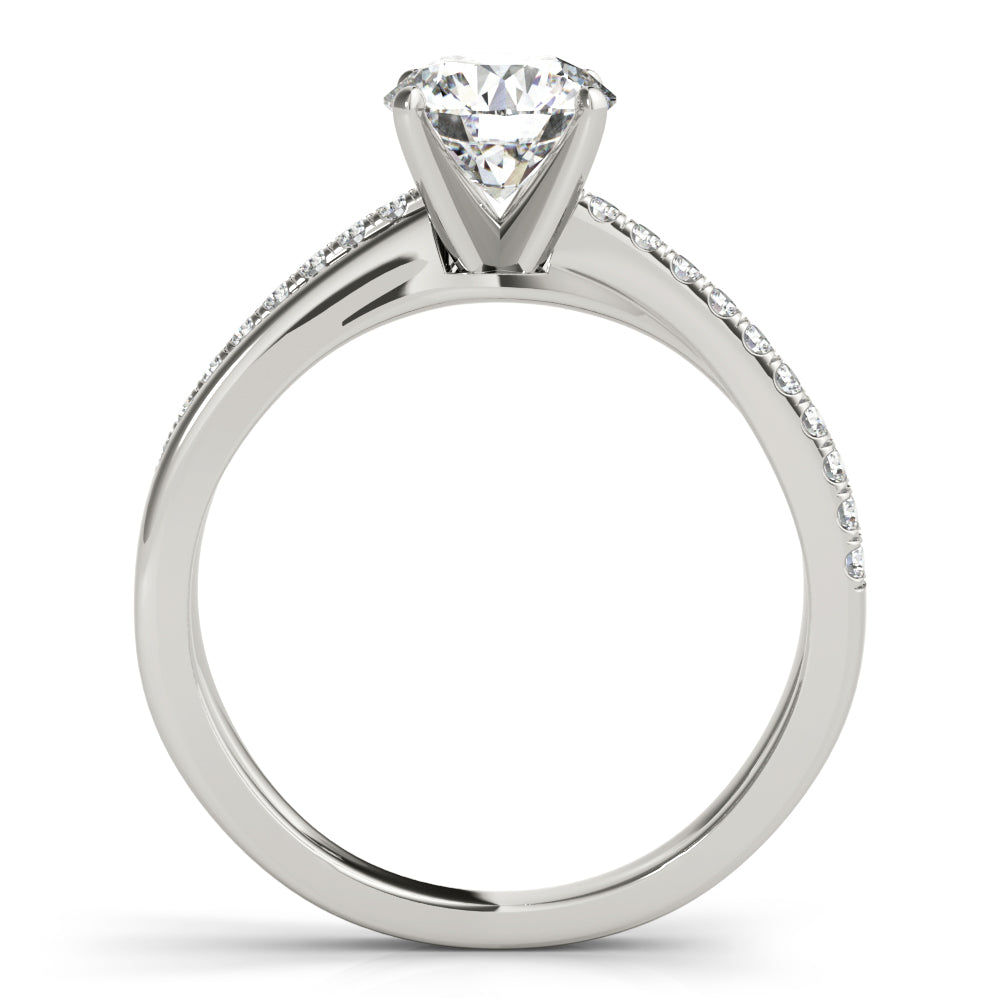 1/5 ct tw Lab Diamond Engagement Ring Split Shank