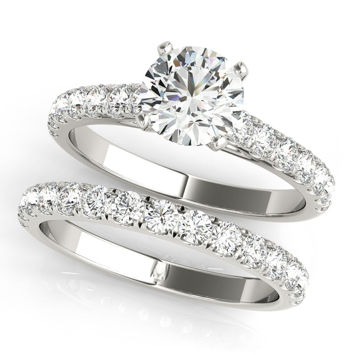 1/2 ct tw Lab Diamond 1/2 Cttw 1/2 Way Around Band