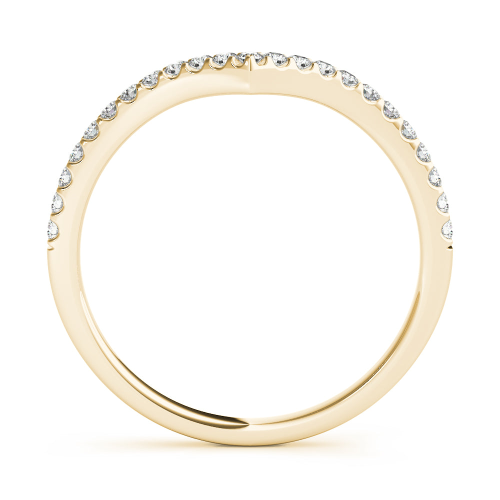 1/5 ct tw Lab Diamond Curve/Pointed Band