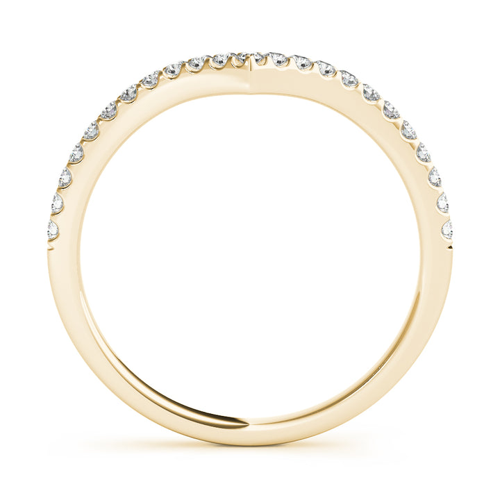 1/5 ct tw Lab Diamond Curve/Pointed Band