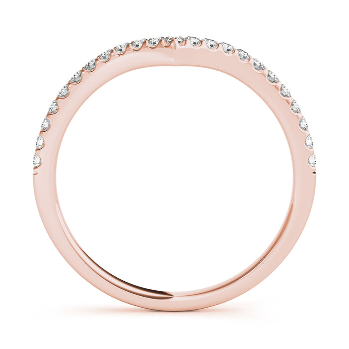 1/5 ct tw Lab Diamond Curve/Pointed Band
