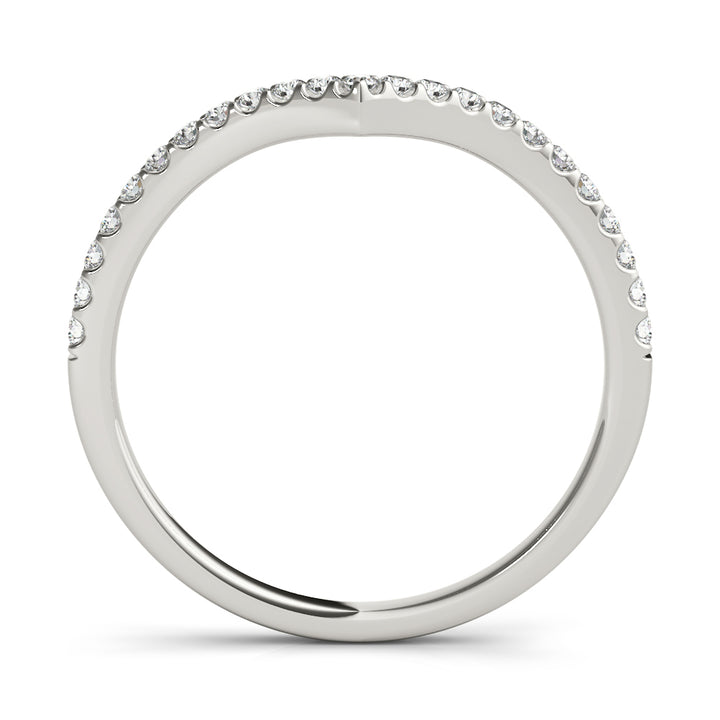 1/5 ct tw Lab Diamond Curve/Pointed Band