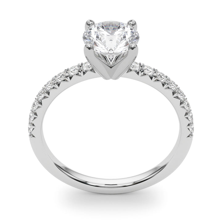 1 ct tw Lab Diamond Engagement Rings Round Center