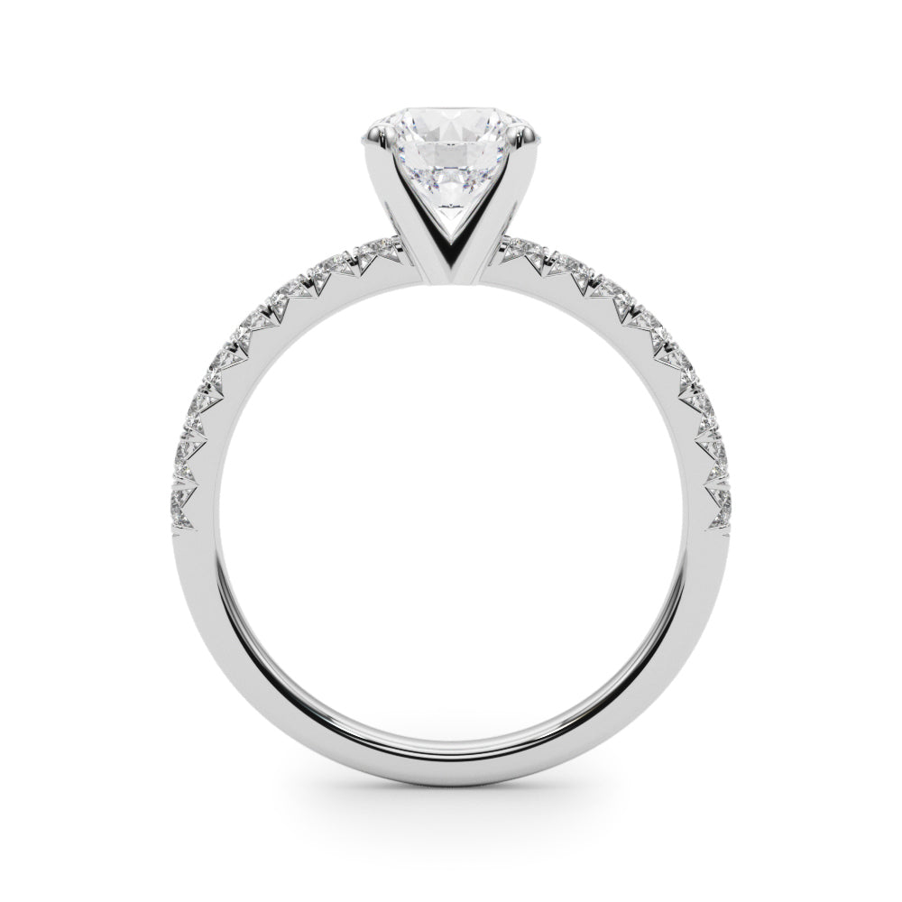 1 ct tw Lab Diamond Engagement Rings Round Center