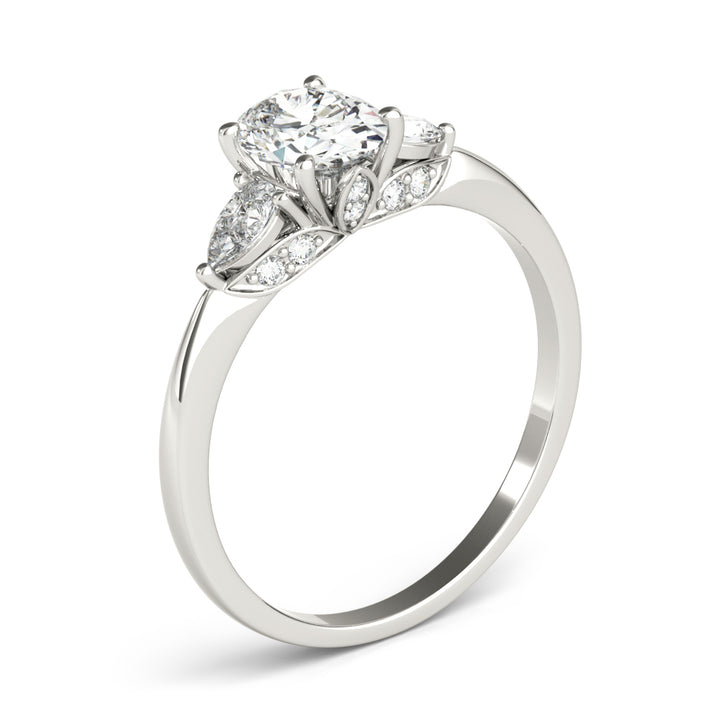 1/3 ct tw Lab Diamond Fashion Rings Oval & Pear Shape