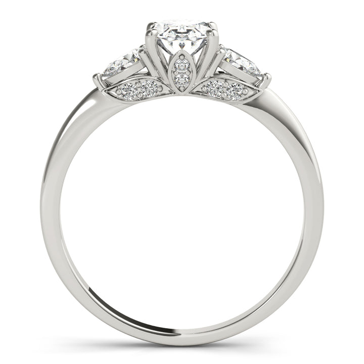1/3 ct tw Lab Diamond Fashion Rings Oval & Pear Shape