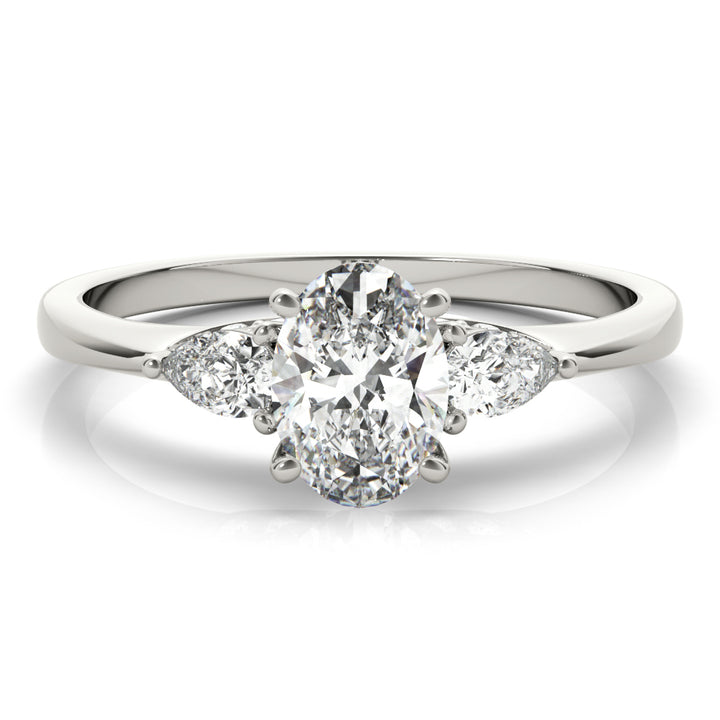 1/3 ct tw Lab Diamond Fashion Rings Oval & Pear Shape
