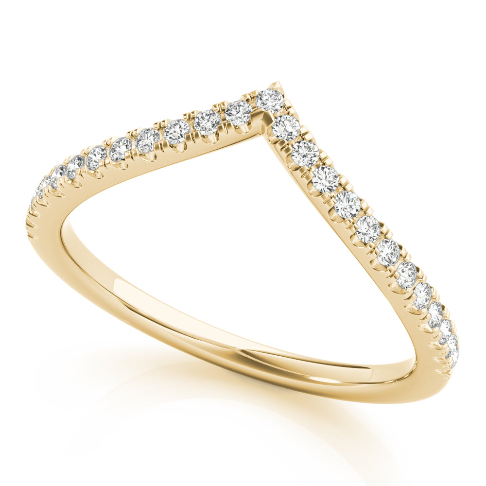1/5 ct tw Lab Diamond Chevron Diamond Band