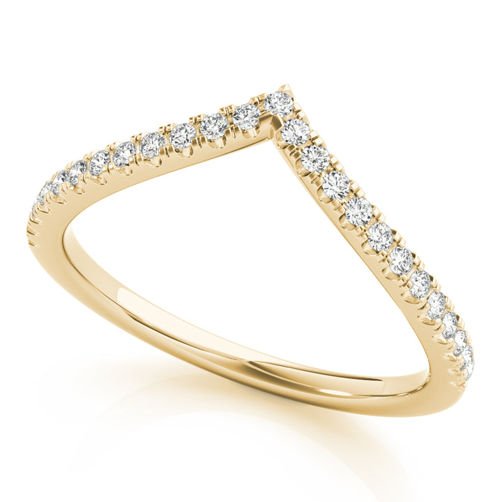 1/5 ct tw Lab Diamond Chevron Diamond Band