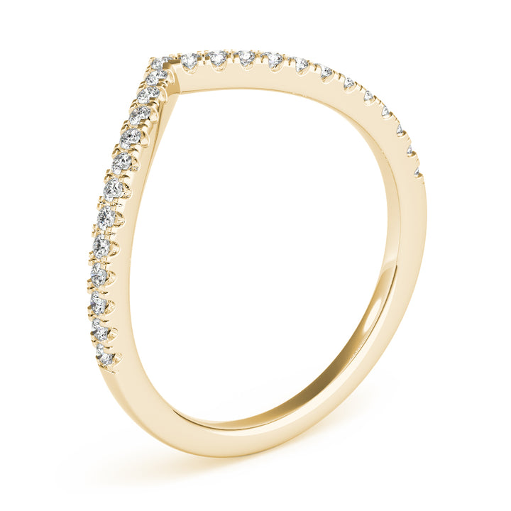 1/5 ct tw Lab Diamond Chevron Diamond Band