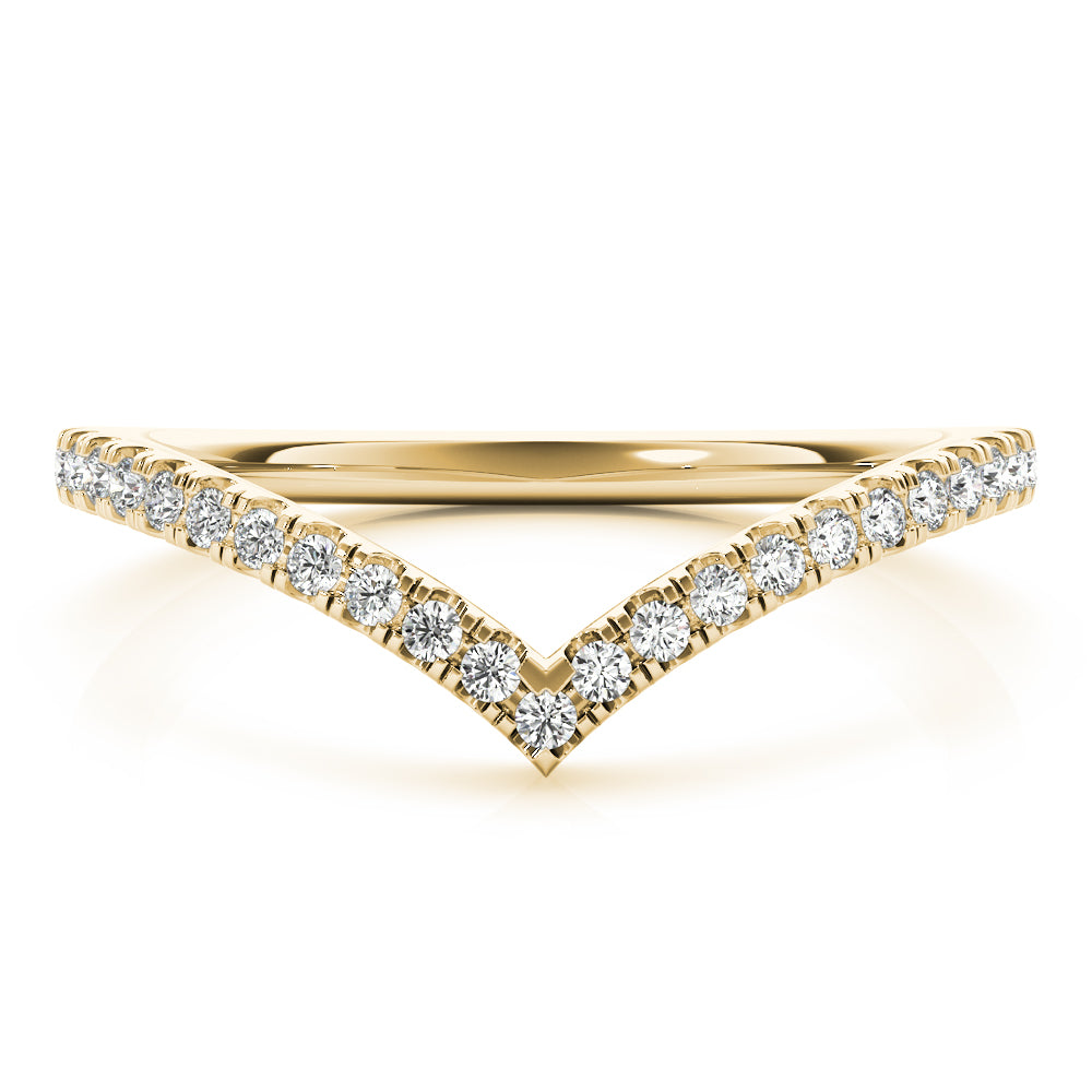 1/5 ct tw Lab Diamond Chevron Diamond Band
