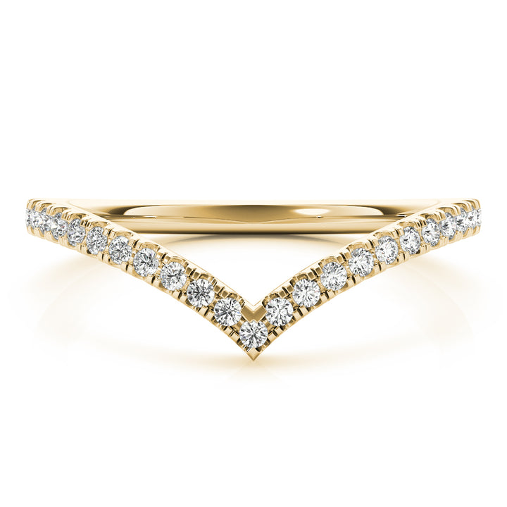 1/5 ct tw Lab Diamond Chevron Diamond Band