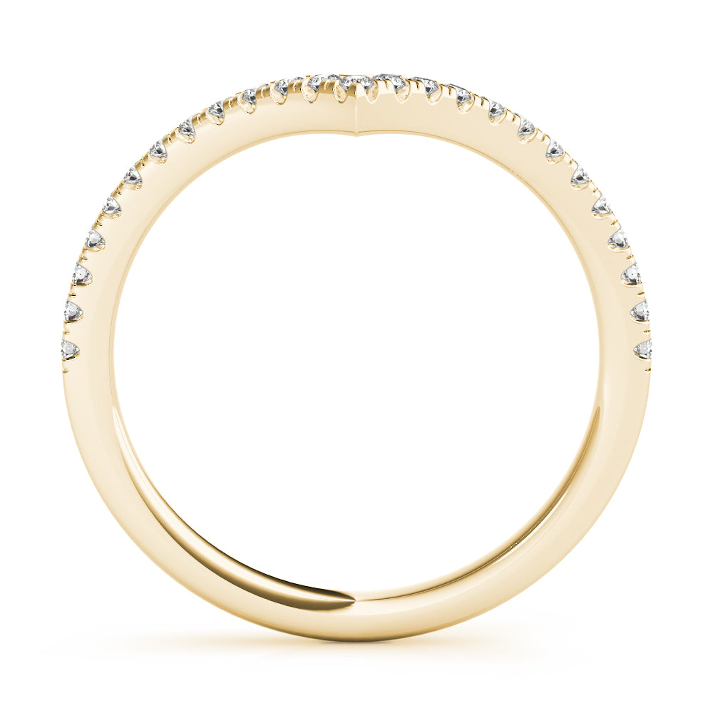 1/5 ct tw Lab Diamond Chevron Diamond Band