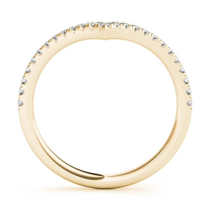 1/5 ct tw Lab Diamond Chevron Diamond Band