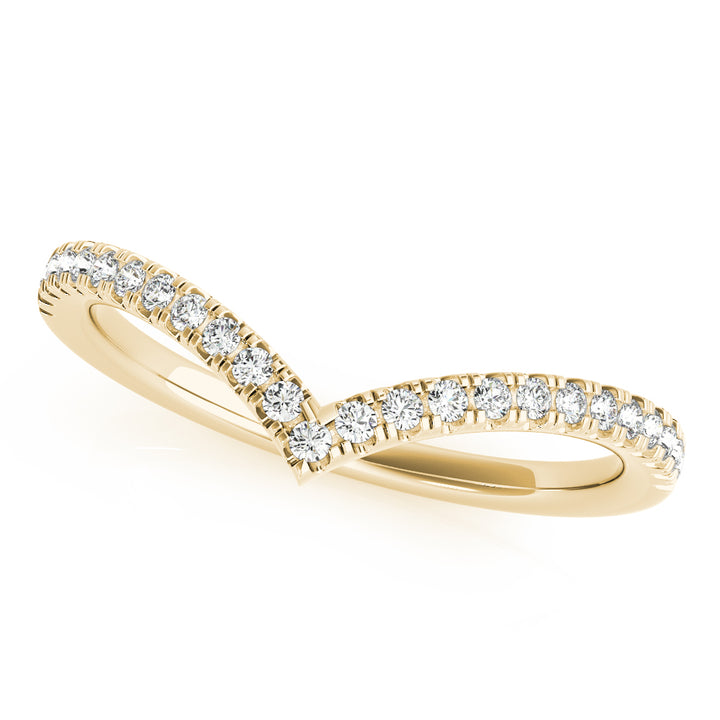 1/5 ct tw Lab Diamond Chevron Diamond Band