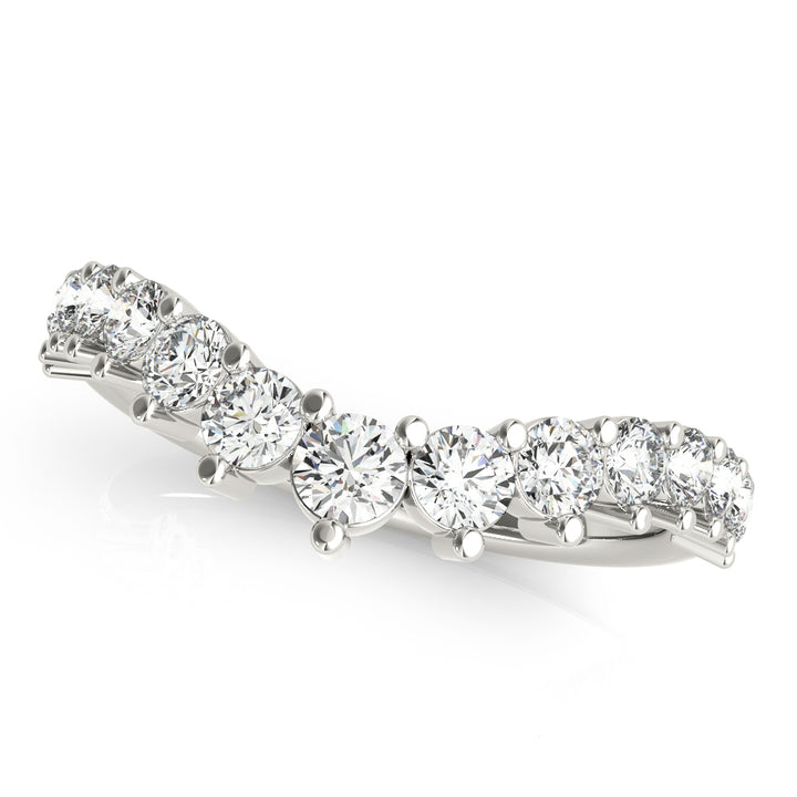 3/4 ct tw Lab Diamond Chevron Graduated Diamond Band
