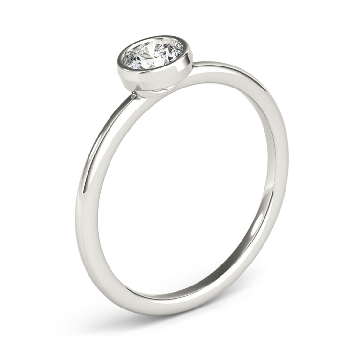 1/3 ct tw Lab Diamond Round Solitaire Stackable