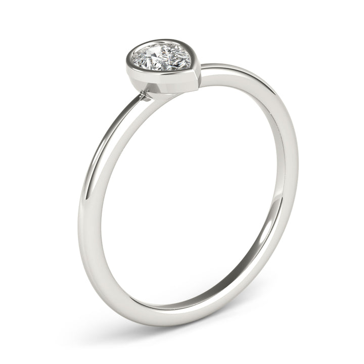 1/4 ct tw Lab Diamond Pear Solitaire Stackable