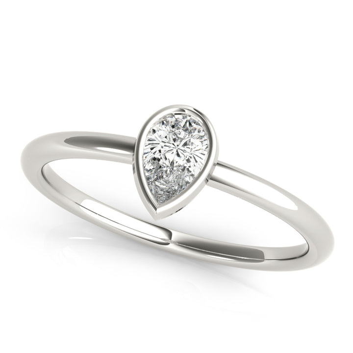 1/4 ct tw Lab Diamond Pear Solitaire Stackable