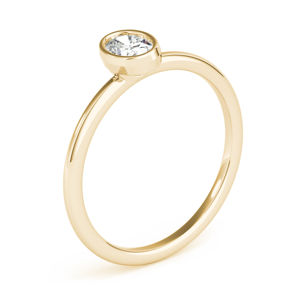 1/4 ct tw Lab Diamond Oval Solitaire Stackable