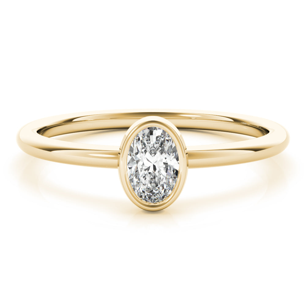 OVAL SOLITAIRE STACKABLE