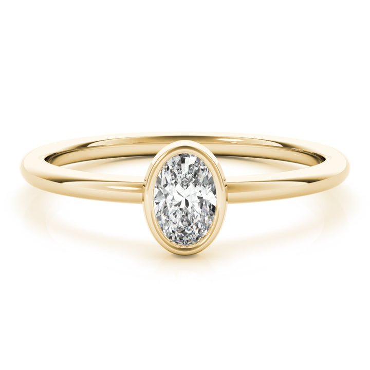 OVAL SOLITAIRE STACKABLE