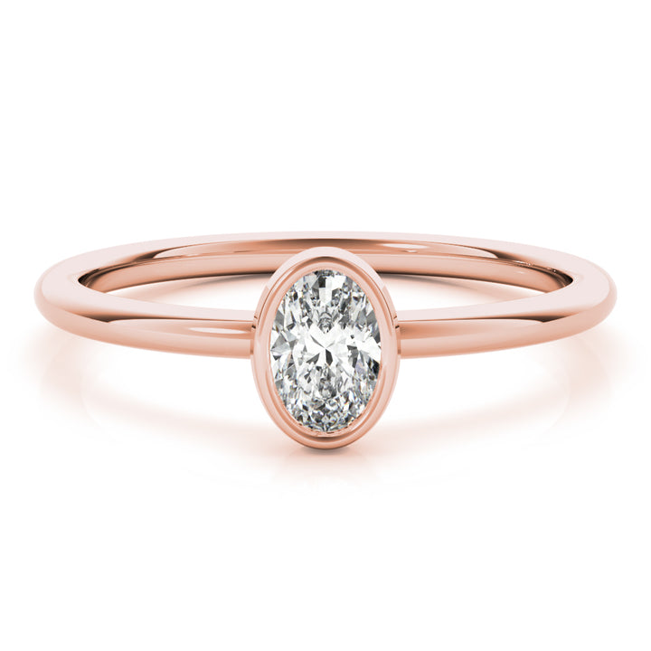 OVAL SOLITAIRE STACKABLE