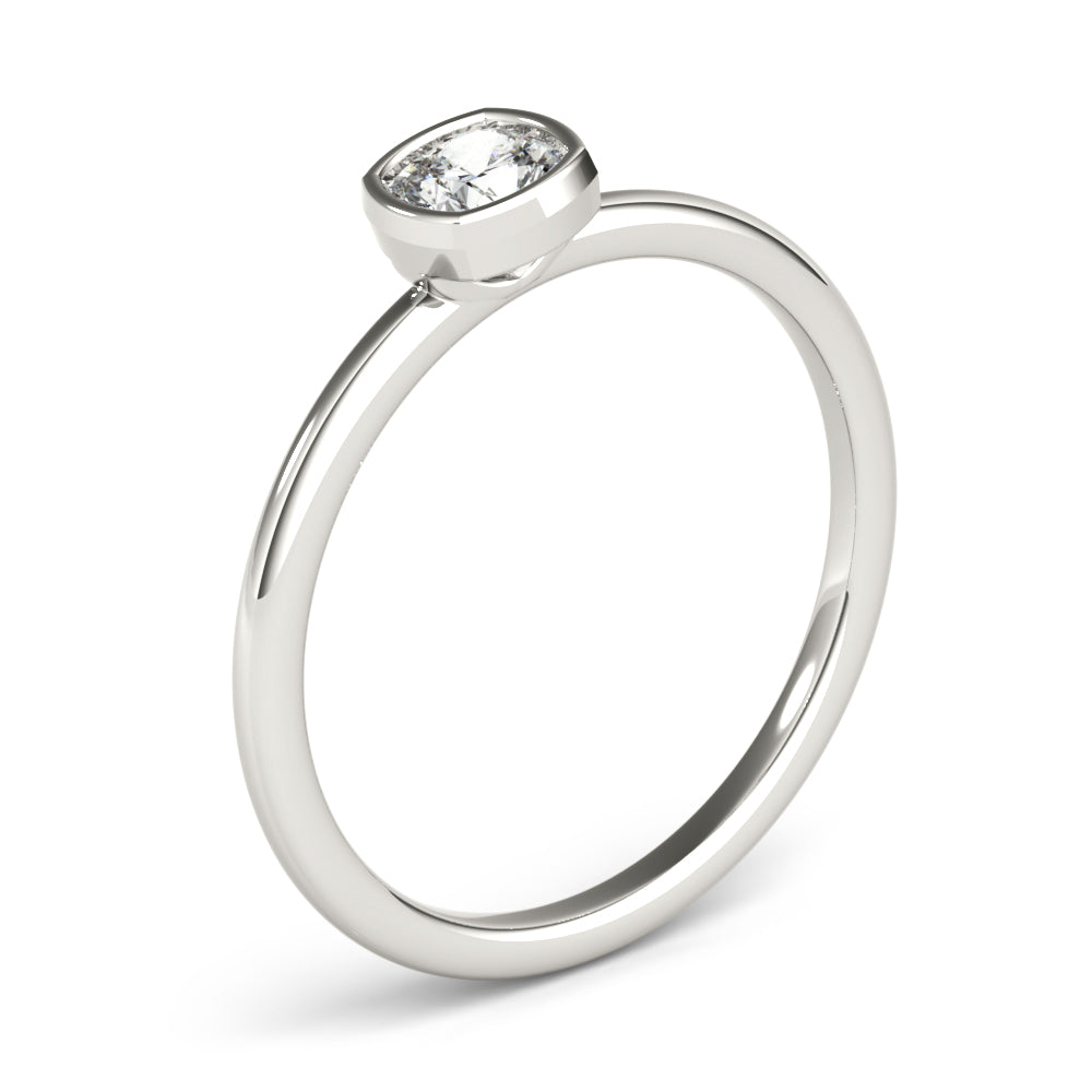 3/8 ct tw Lab Diamond Cushion Solitaire Stackable