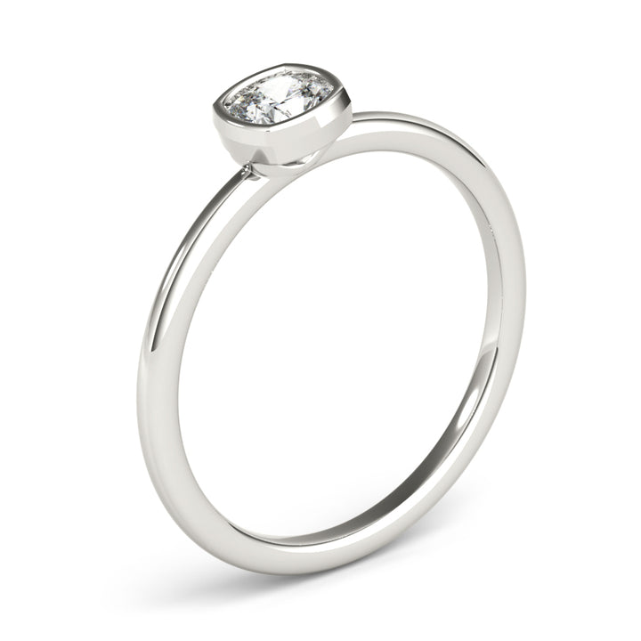3/8 ct tw Lab Diamond Cushion Solitaire Stackable