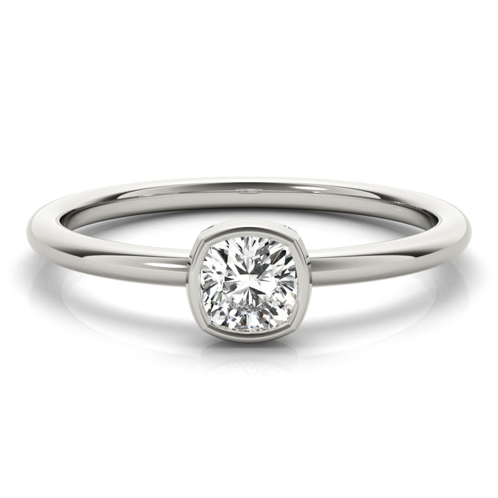 3/8 ct tw Lab Diamond Cushion Solitaire Stackable